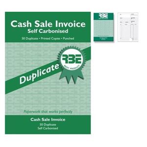 Picture of A5 Cash Sale Invoice Duplicate