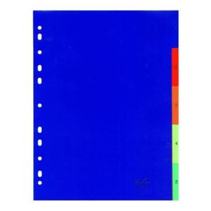 Picture of A4 Index 1 to 12 Rainbow