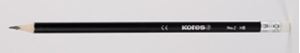 Picture of KORES HB BLACK RUBBER TIP PENCIL