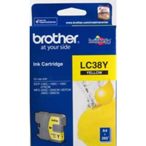 Picture of Brother LC-38 Yellow Ink Cartridge