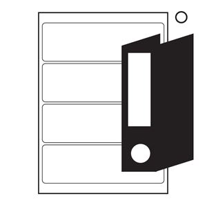 Picture of Laser Labels 200x60 4UP White